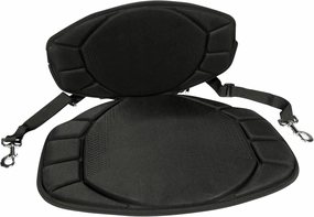Pelican Boats - Sit-on-top Kayak or SUP Seat – PS0480-3 - Universal Fit Water Repellent Cushion with Back Support, Black
