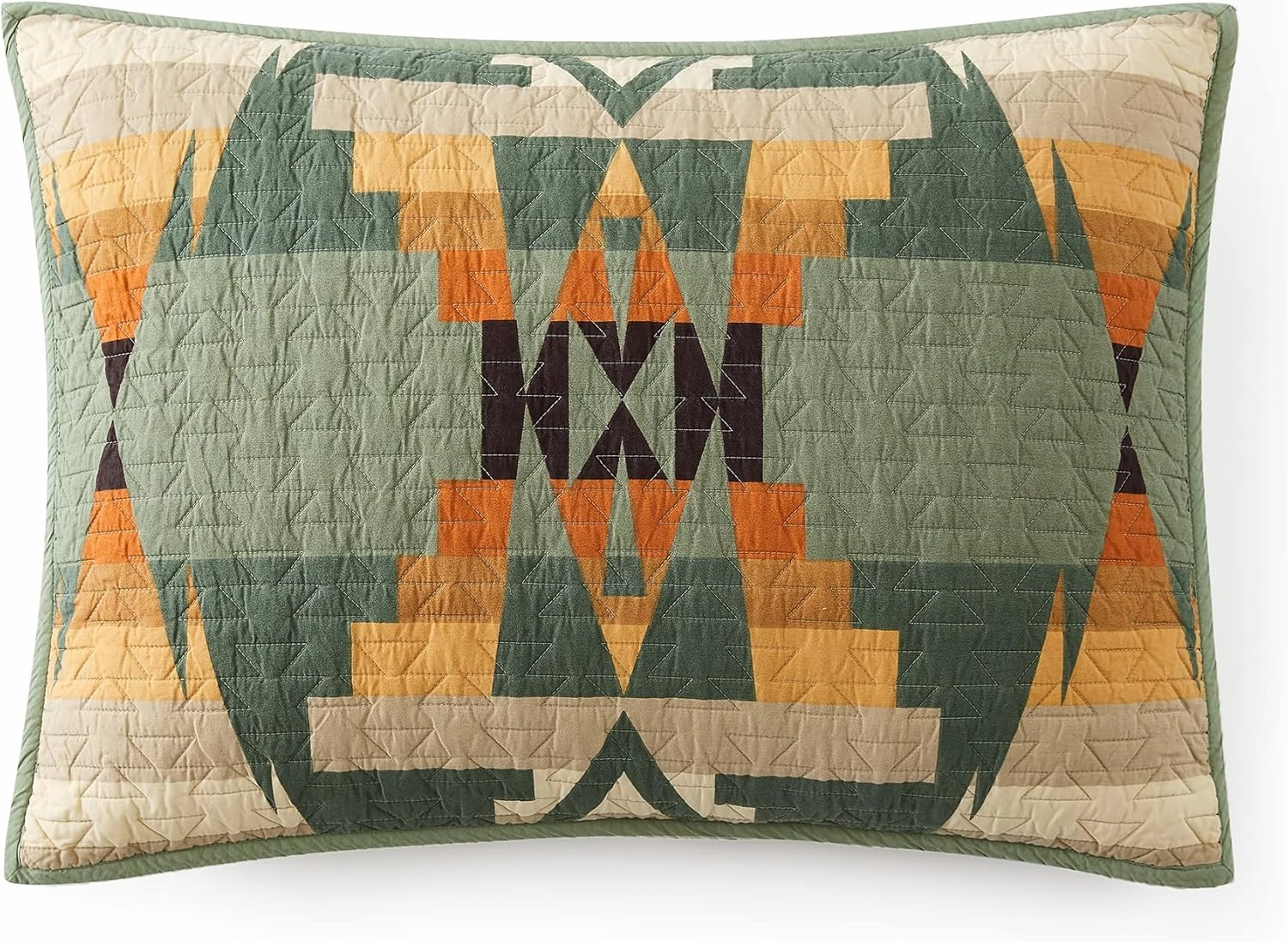 Pendleton Siskiyou Coverlet Set Soft Cotton Bed Cover Rustic Home Decor Bedspread Luxury Coverlet Set Cozy Quilt and Pillow Shams Set, King, Sage