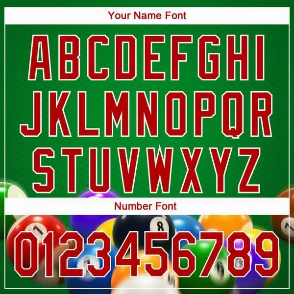 Personalized Name,Custom Jersey, Polo Sport, Green Red-White 3D Pattern Design Flame Billiards 8 Ball