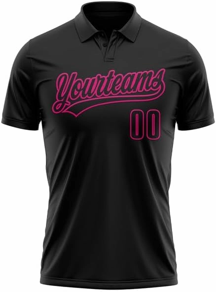 Personalized Name,Custom Jersey, Polo Sport, White Pink 3D Pink Ribbon Breast Cancer Awareness Month