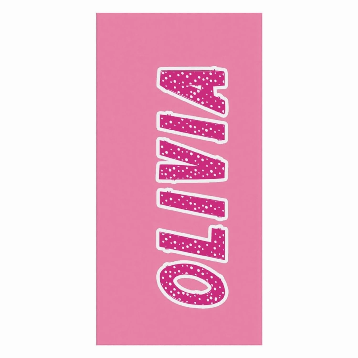 Personalized Pink And White Pink Striped Beach Towels for Mens Kids Gift Customized Pink And White Swim Towel Designer Fast Drying Stripe Sand Beach Towel for Toddler Girl Bathroom