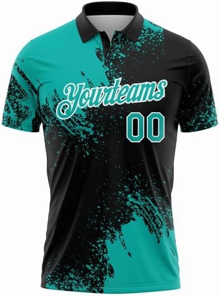 Personalized Team Name, Custom Jersey, Gold Black-White 3D Pattern Design Abstract Brush Stroke