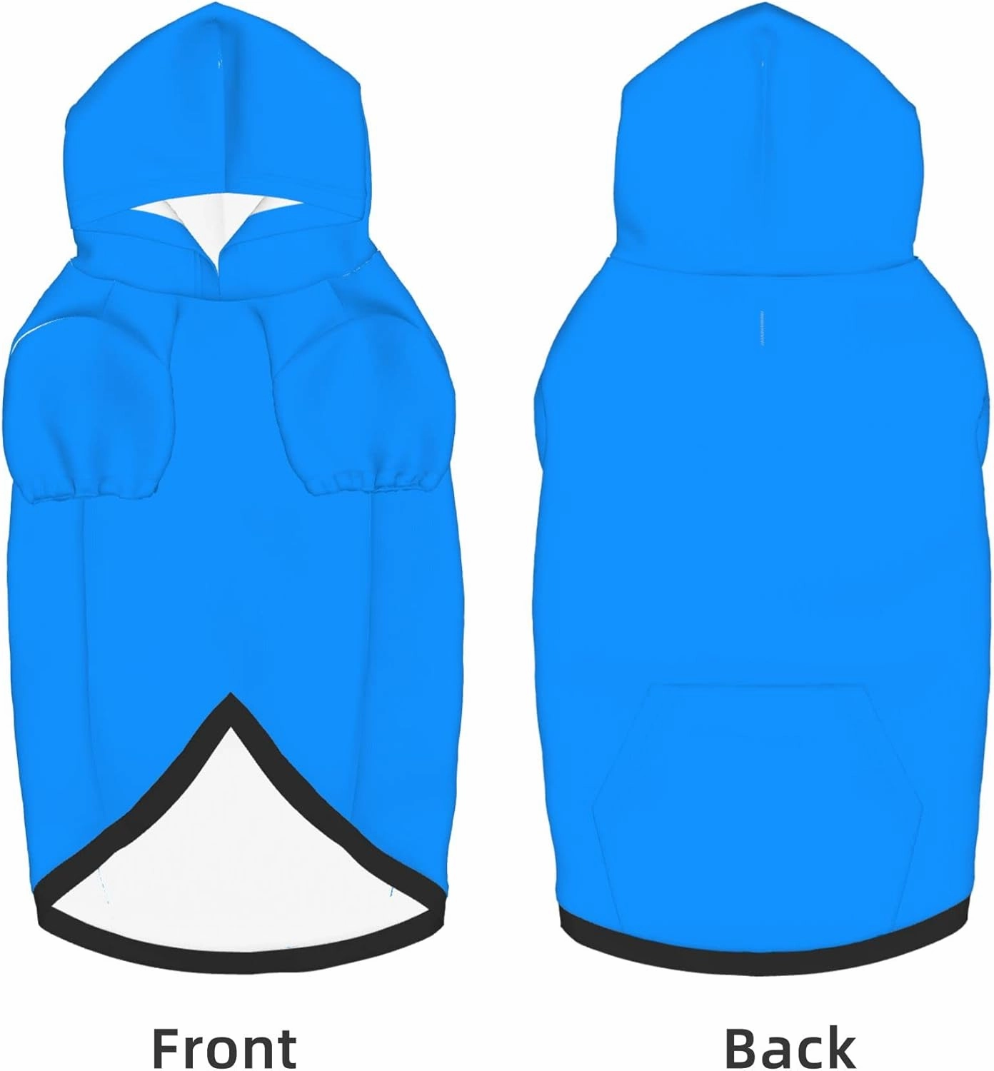 Pet Dog & Cat Hoodie, Basic Pet Clothes Hoodie Sweater with Hat, Color Blue Pet Hoodie, Multi-Color Soft and Warm Cute Casual Hoodie Sweatshirt for Medium Large Dogs, XXL