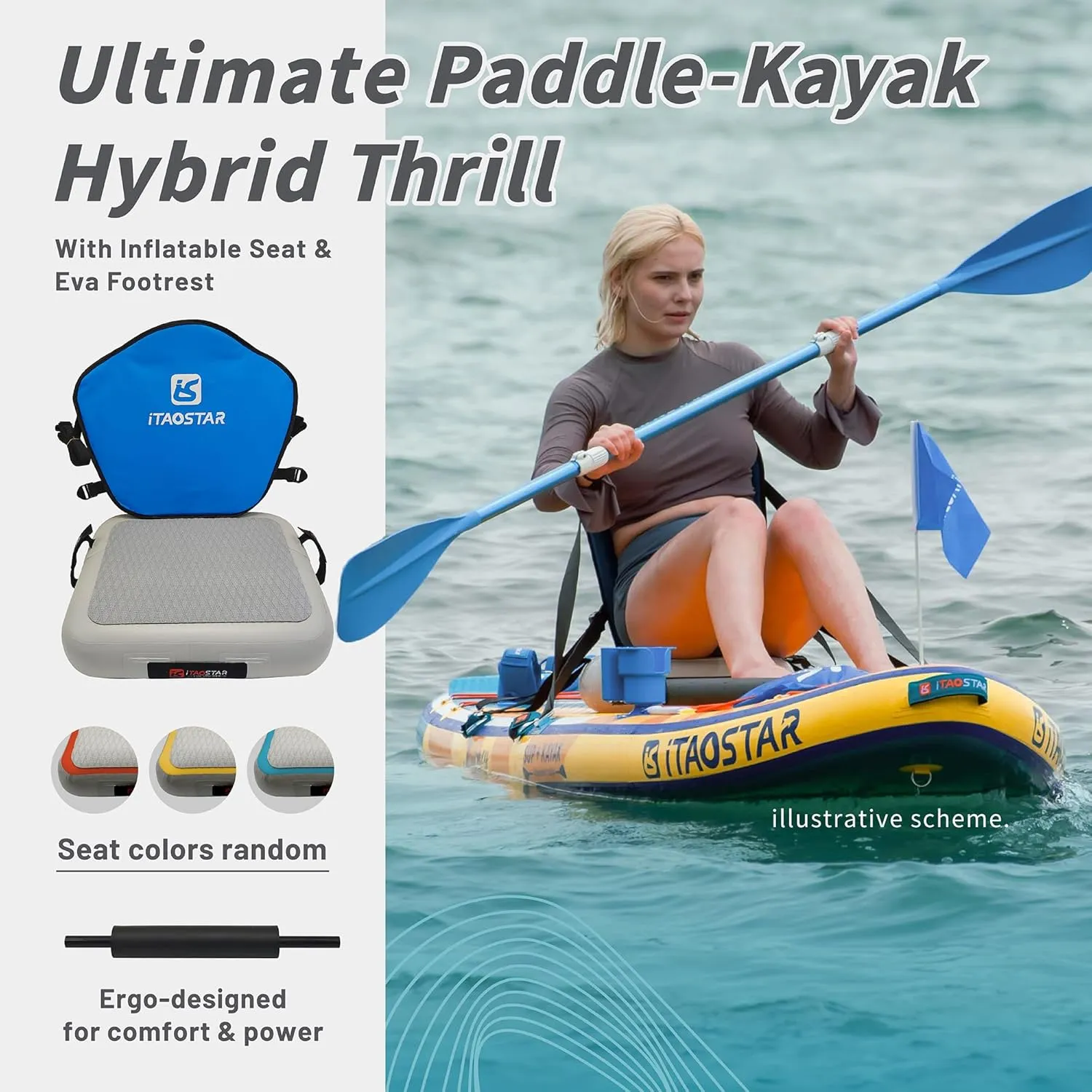 Pets 8'×29" / 11'×35" / 11'6"×34" Inflatable Paddle Board, One-Stop Premium SUP Accessories, Extra Wide Paddle Board for More Balance, Tailored Fins for More Fun