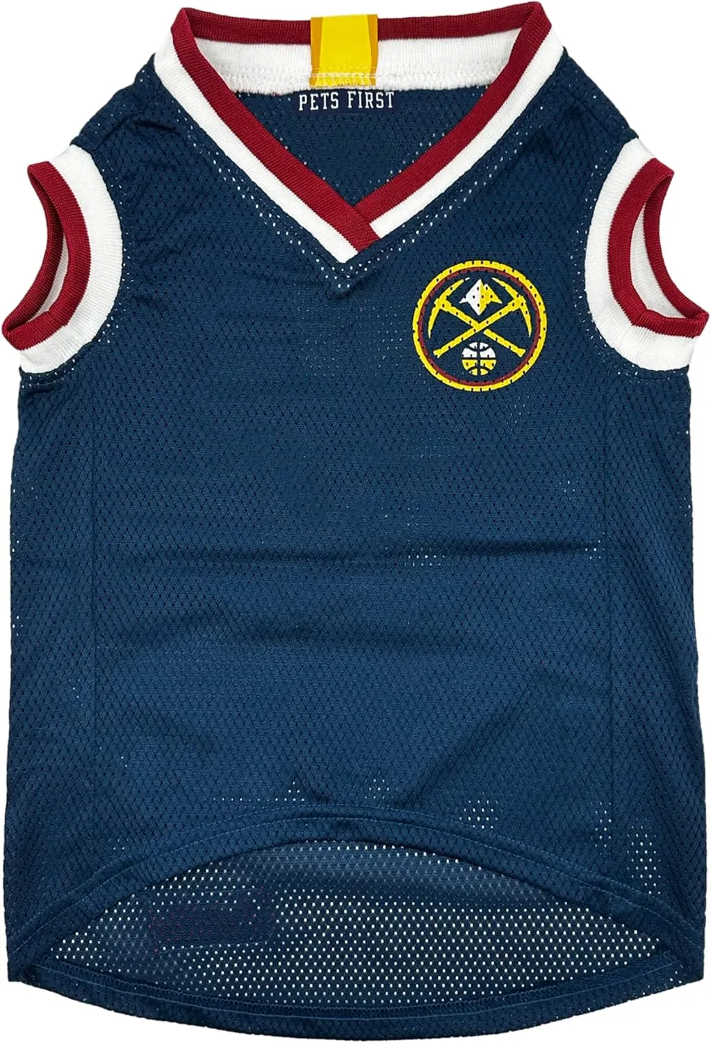 Pets First NBA Denver Nuggets Dog Jersey, Large - Tank Top Basketball Pet Jersey