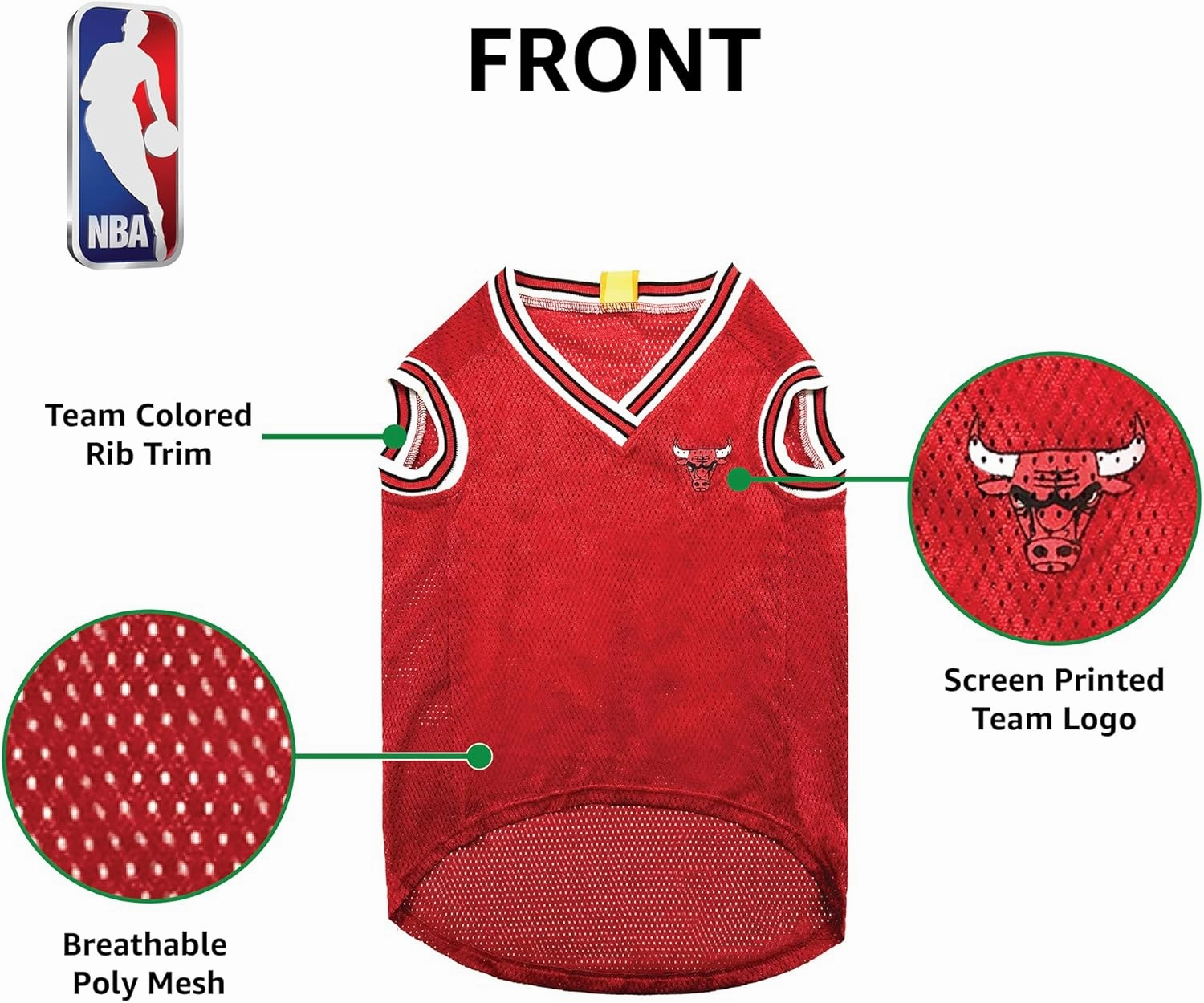 Pets First Jersey, Large - Tank Top Basketball Pet Jersey