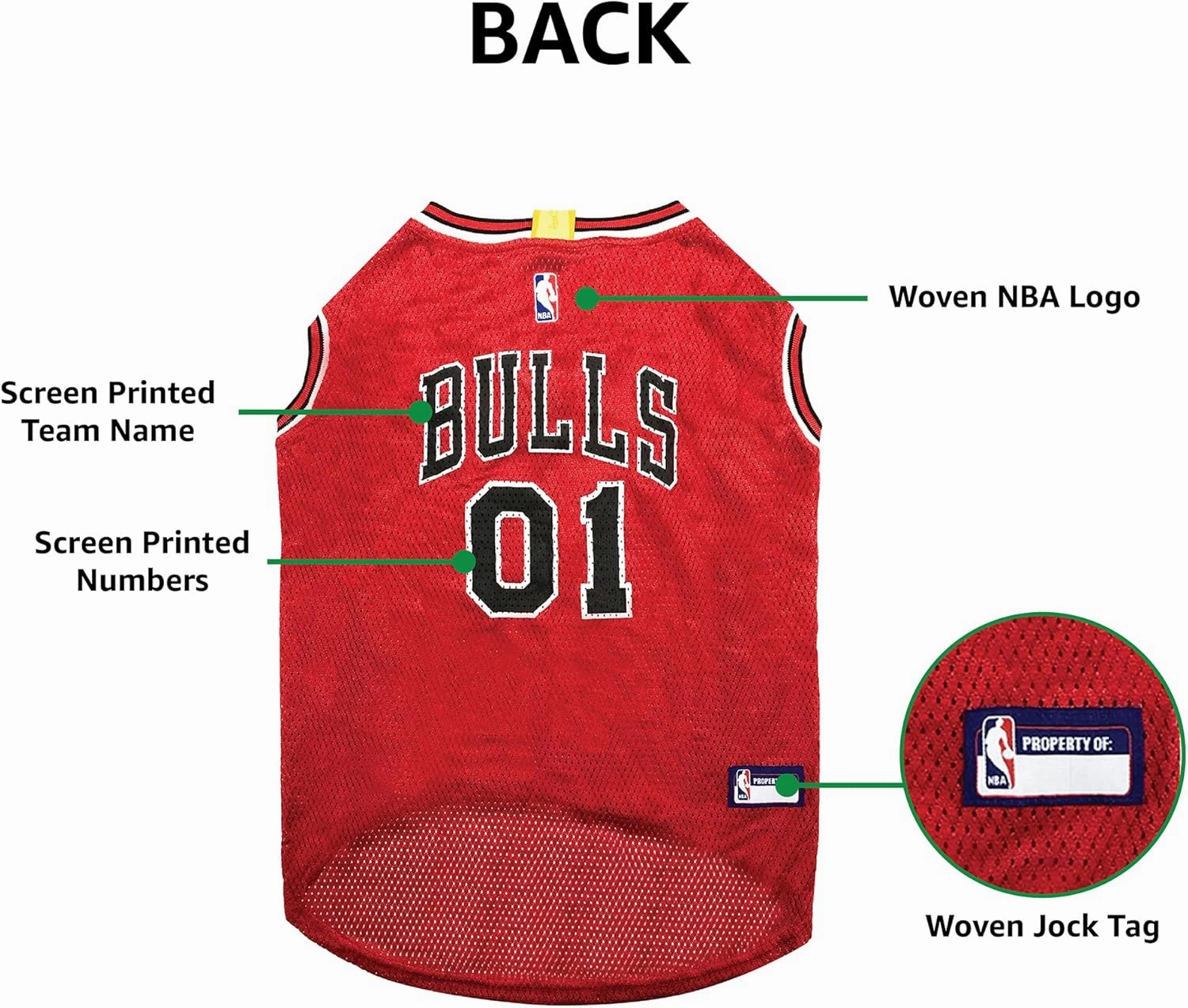 Pets First Jersey, Large - Tank Top Basketball Pet Jersey