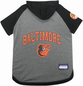 Pets First MLB Hoodie for Dogs & Cats - Baltimore Orioles Dog Hooded T-Shirt, X-Small. - MLB Team Color Hoody (ORL-4044-XS)