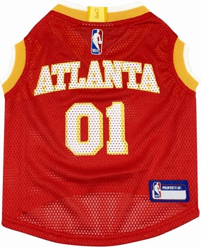 Pets First NBA Atlanta Hawks Dog Jersey, Large - Tank Top Basketball Pet Jersey
