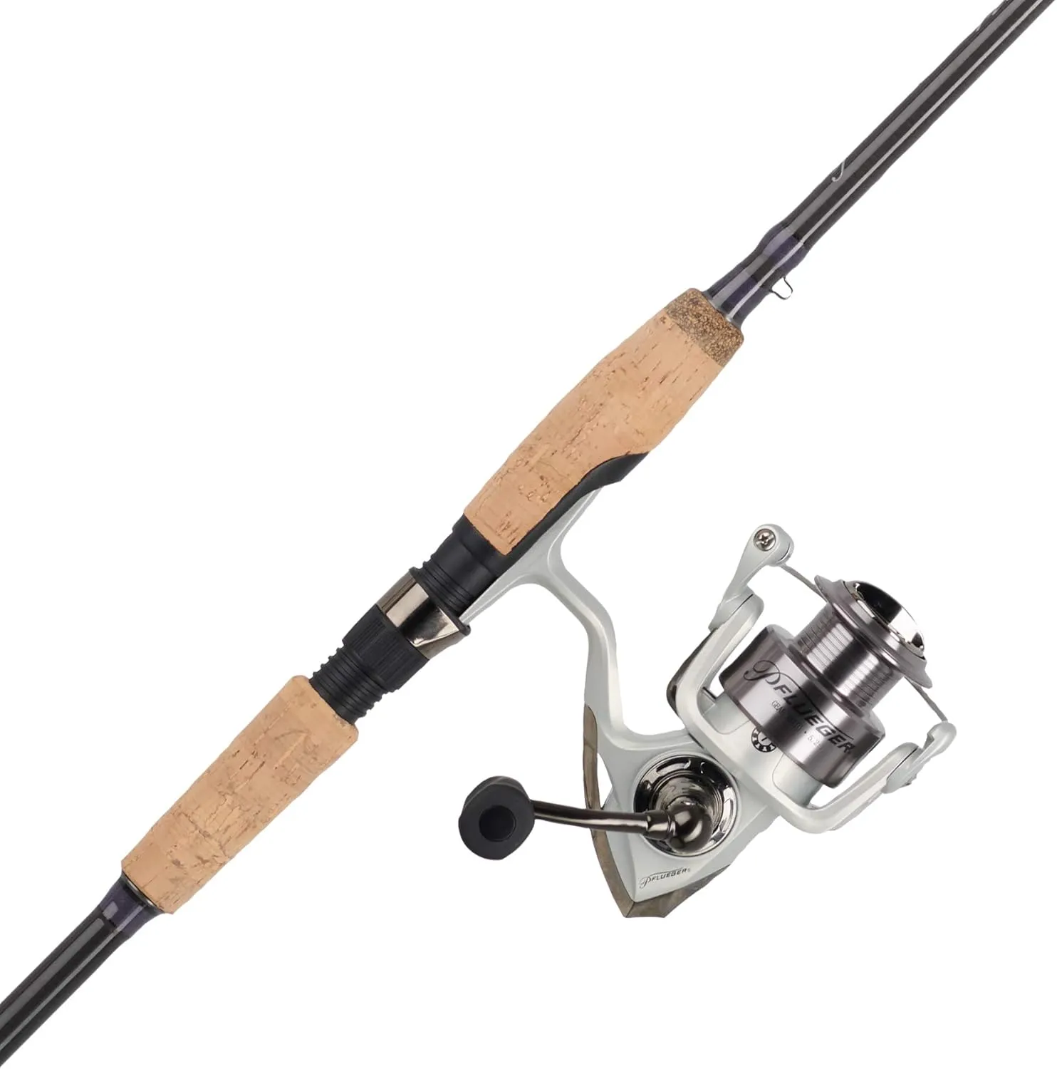 Pflueger Trion Spinning Rod and Reel Combo, 2-Piece Graphite Rod, Size Front Drag Reel, Right/Left Handle Position, Lightweight and Corrosion-Resistant, Aluminum Spool, Front Drag System