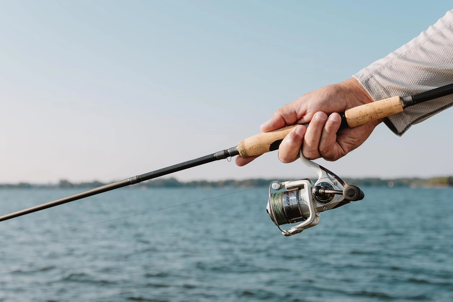 Pflueger Trion Spinning Rod and Reel Combo, 2-Piece Graphite Rod, Size Front Drag Reel, Right/Left Handle Position, Lightweight and Corrosion-Resistant, Aluminum Spool, Front Drag System