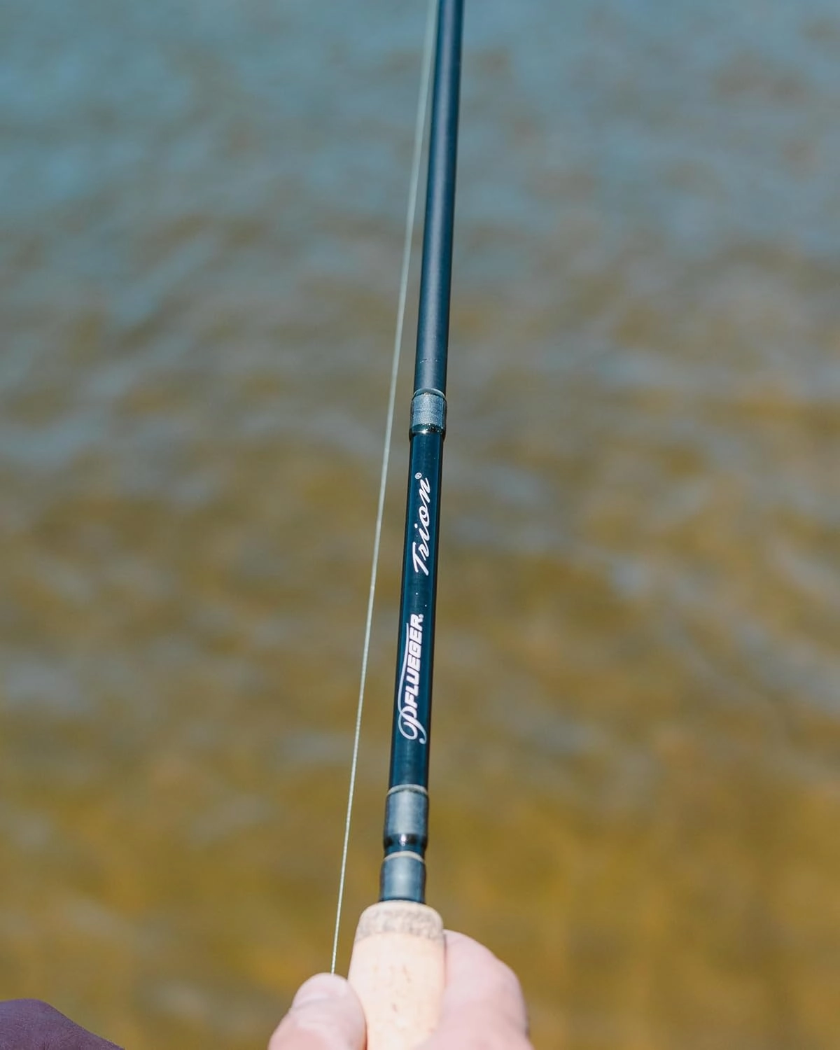 Pflueger Trion Spinning Rod and Reel Combo, 2-Piece Graphite Rod, Size Front Drag Reel, Right/Left Handle Position, Lightweight and Corrosion-Resistant, Aluminum Spool, Front Drag System