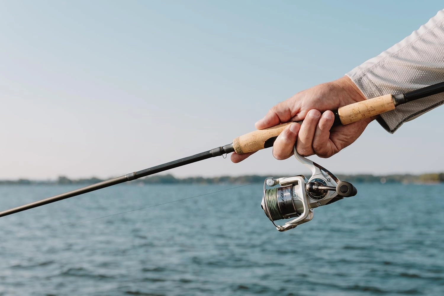 Pflueger Trion Spinning Rod and Reel Combo, 2-Piece Graphite Rod, Size Front Drag Reel, Right/Left Handle Position, Lightweight and Corrosion-Resistant, Aluminum Spool, Front Drag System