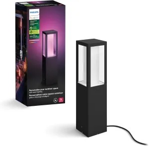 Philips Hue Impress Outdoor Pedestal Light (Low-volt), (400 x 100†mm) White & Color Light, Voice Control with Alexa, Apple Home & Google Assistant, Bridge required?