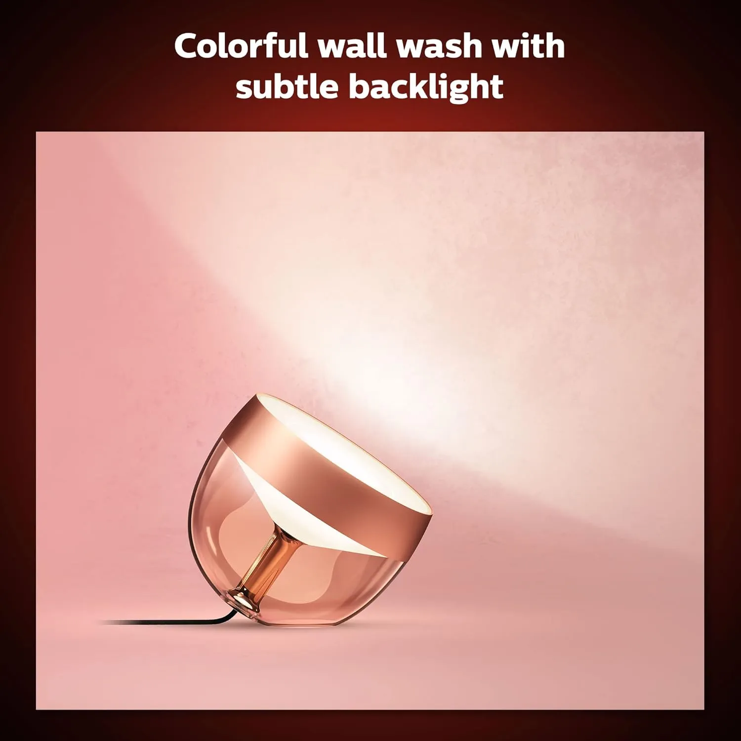 Philips Hue Iris Smart Table Lamp, Copper - White and Color Ambiance LED Color-Changing Light - 1 Pack - Control with Hue App - Compatible with Alexa, Google Assistant, and Apple Homekit
