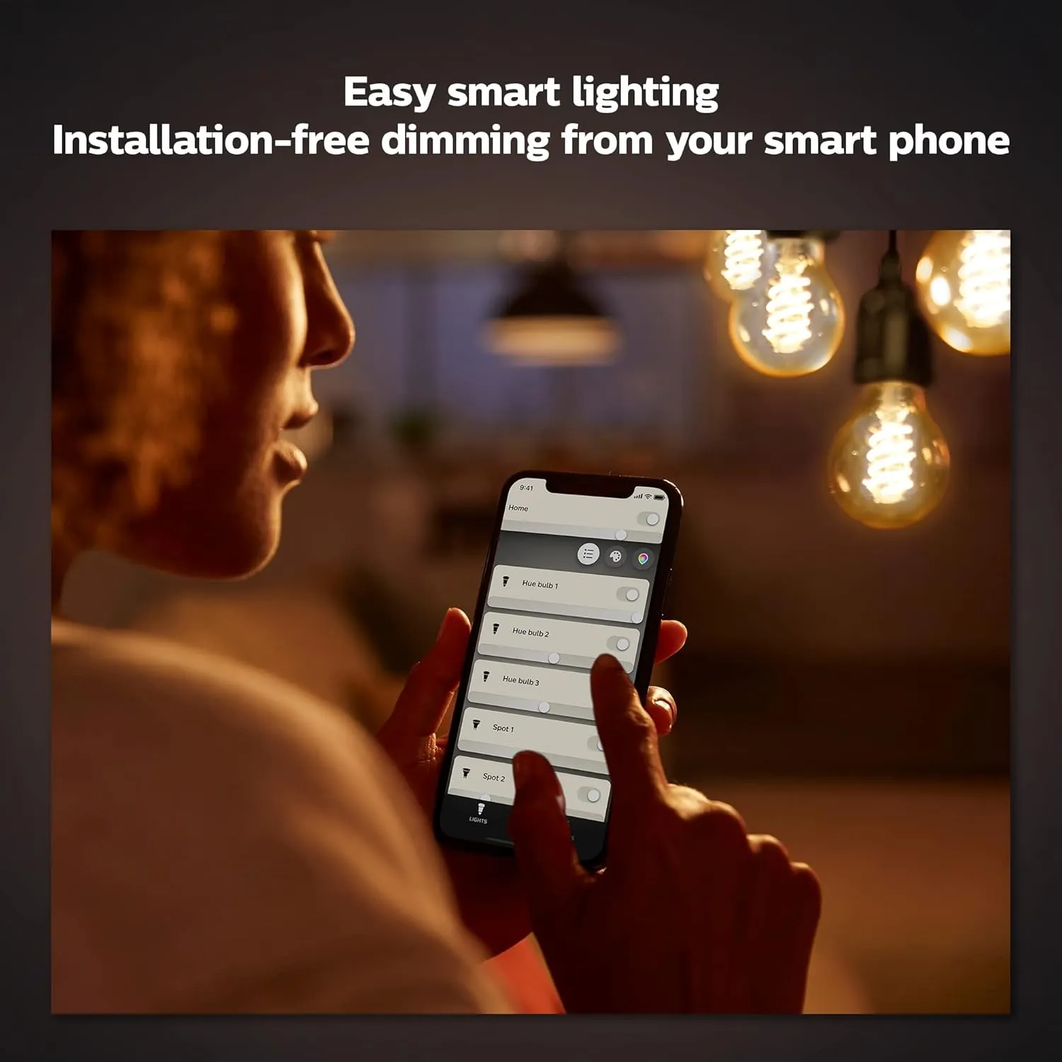 Philips Hue Smart 60W ST19 Filament LED Bulb - Soft Warm White Light - 2 Pack - 550LM - E26 - Indoor - Control with Hue App - Compatible with Alexa, Google Assistant and Apple Homekit.