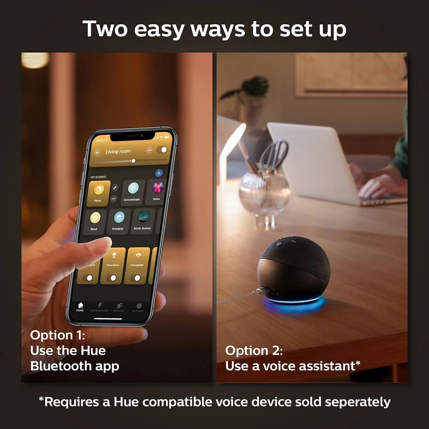Philips Hue Smart 60W G25 Filament LED Bulb - White Ambiance Warm-to-Cool White Light - 1 Pack - 550LM - E26 - Indoor - Control with Hue App - Works with Alexa, Google Assistant and Apple Homekit