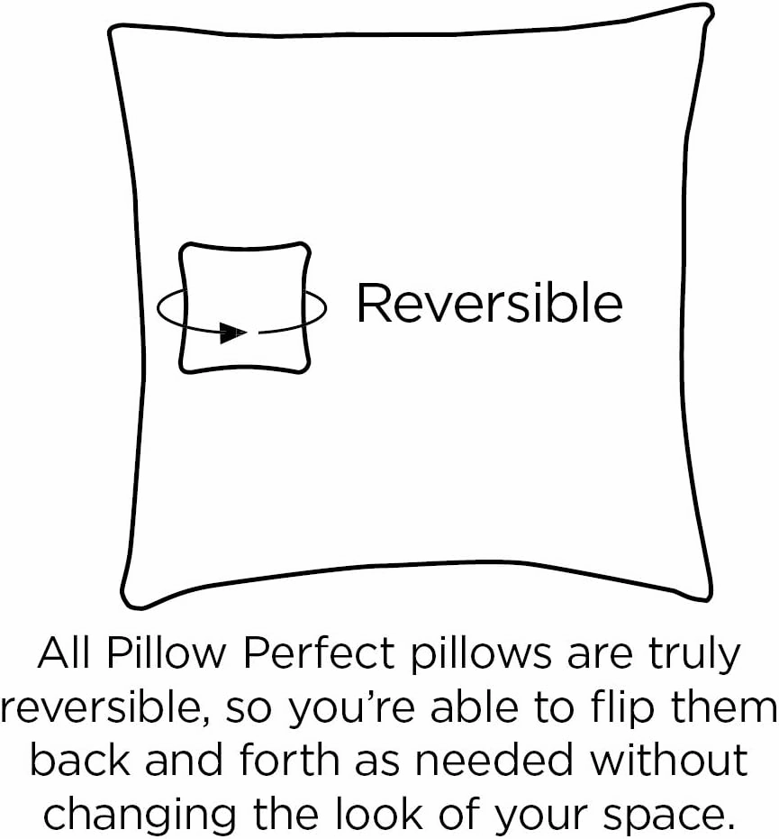 Pillow Perfect Outdoor/Indoor Tufted Seat Cushions (Round Back), 19" x 19", Blue Sealife Marine 2 Count