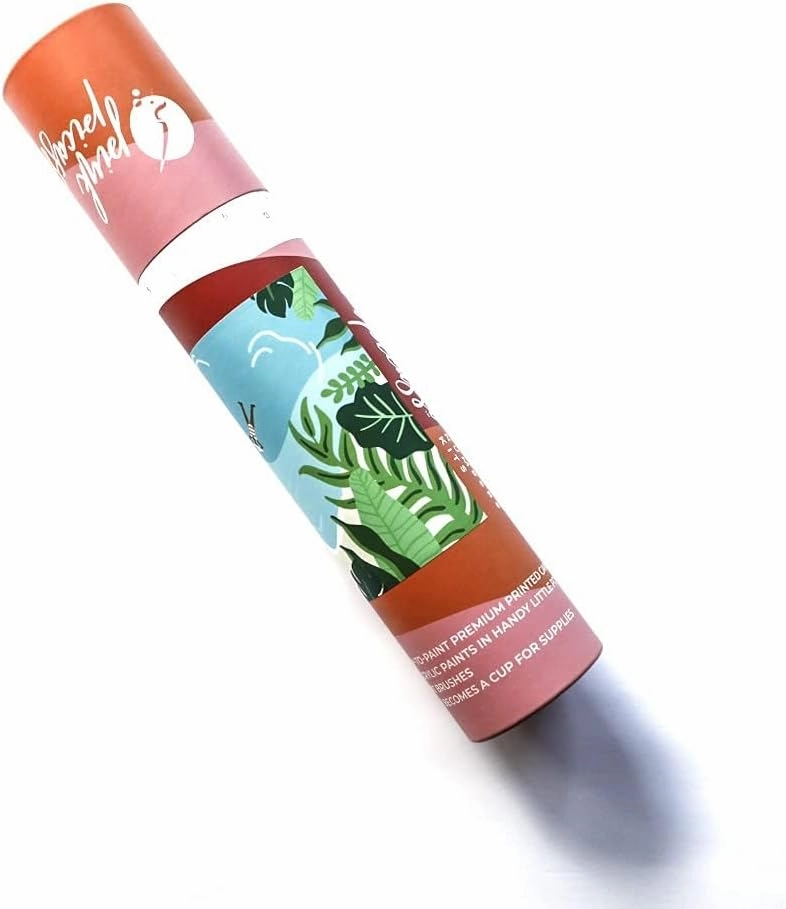 Pink Picasso Kits Mid Century Modern Paint by Number for Kids Ages 8-12 | DIY Beginners Kids Craft Kit Acrylic Paint Canvas Painting as Seen On Shark Tank | (Tropic Like It's Hot) 8x10-Paint Kit Set