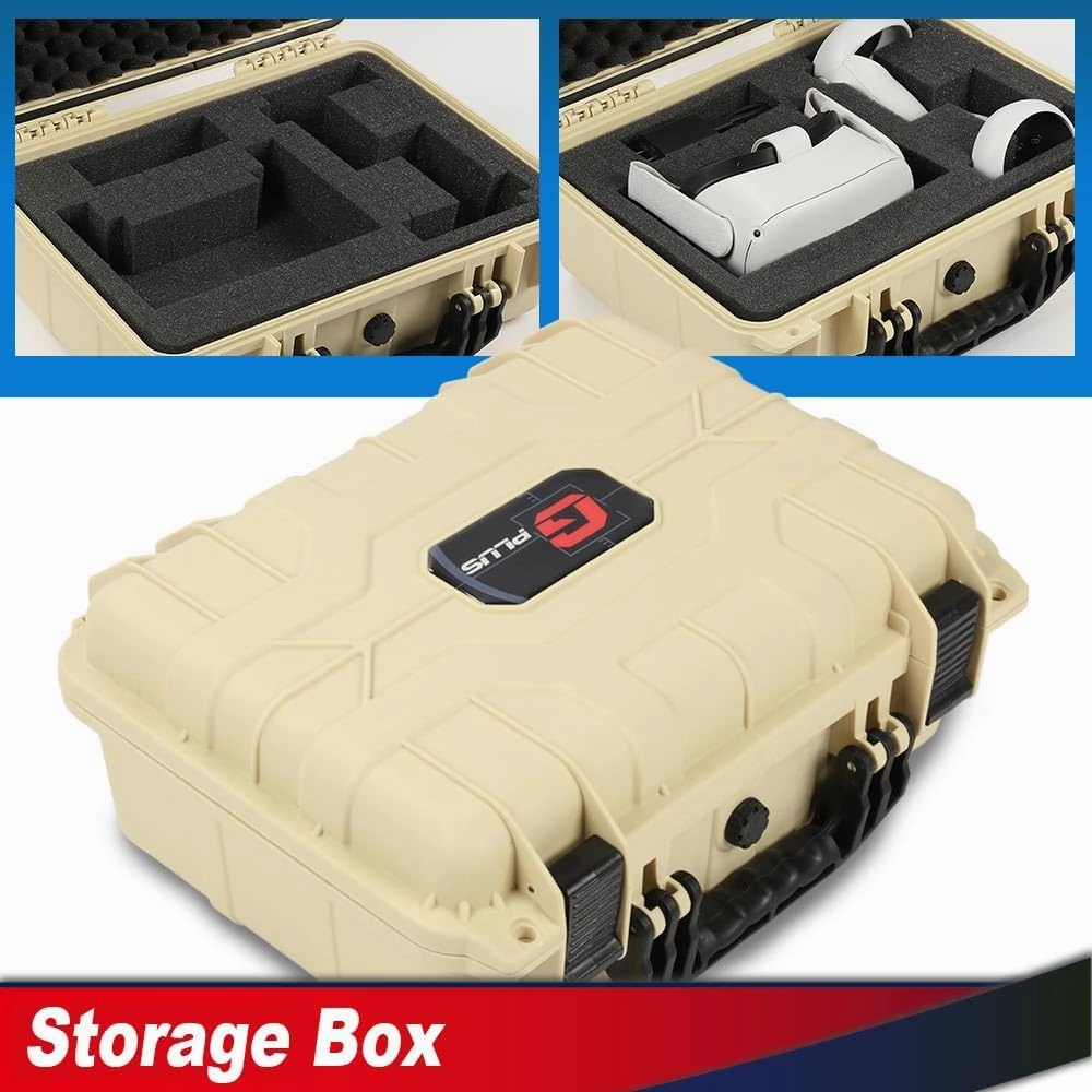 PIT66 Graded Card Storage Box 16.9*13.5*7in, Trading Card Storage Box, Compatible With BGS PSA SGC FGS Graded Sports Trading Cards More than 40pcs, Impact Absorbing Foam Slots, Includes Padlock, Beige
