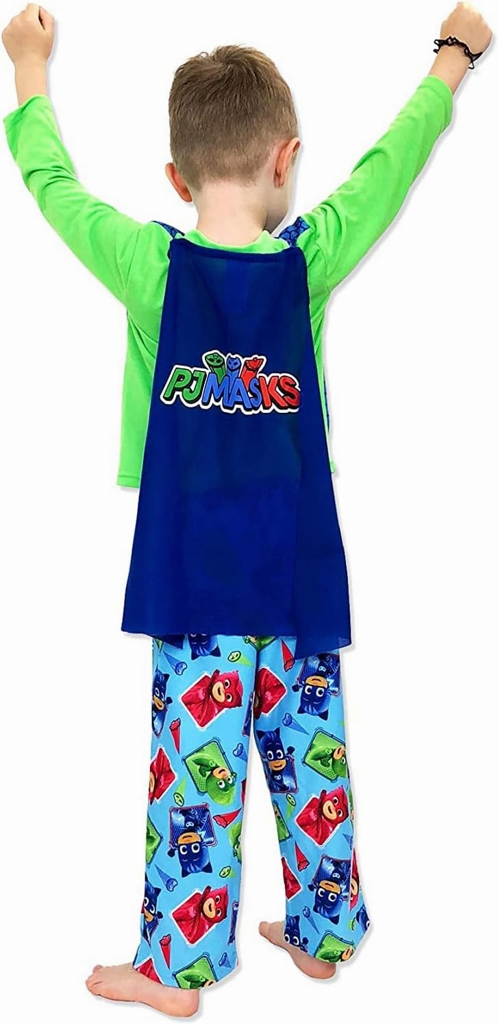 PJ Masks Toddler Boys Long Sleeve Pajamas with Cape