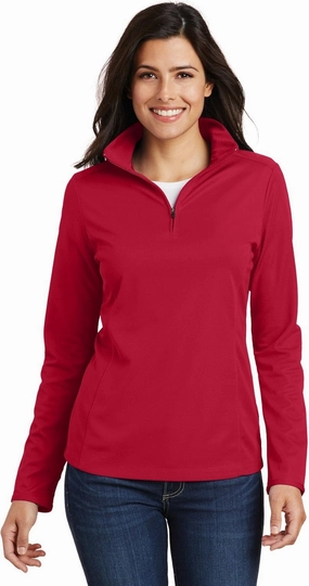 Port Authority Ladies Pinpoint Mesh 1/2-Zip