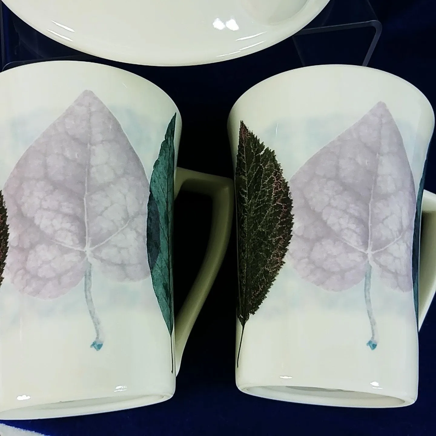 Portmeirion "Dusk" Teapot and 2 Mugs Designed by Jo Gorman Made in Britain