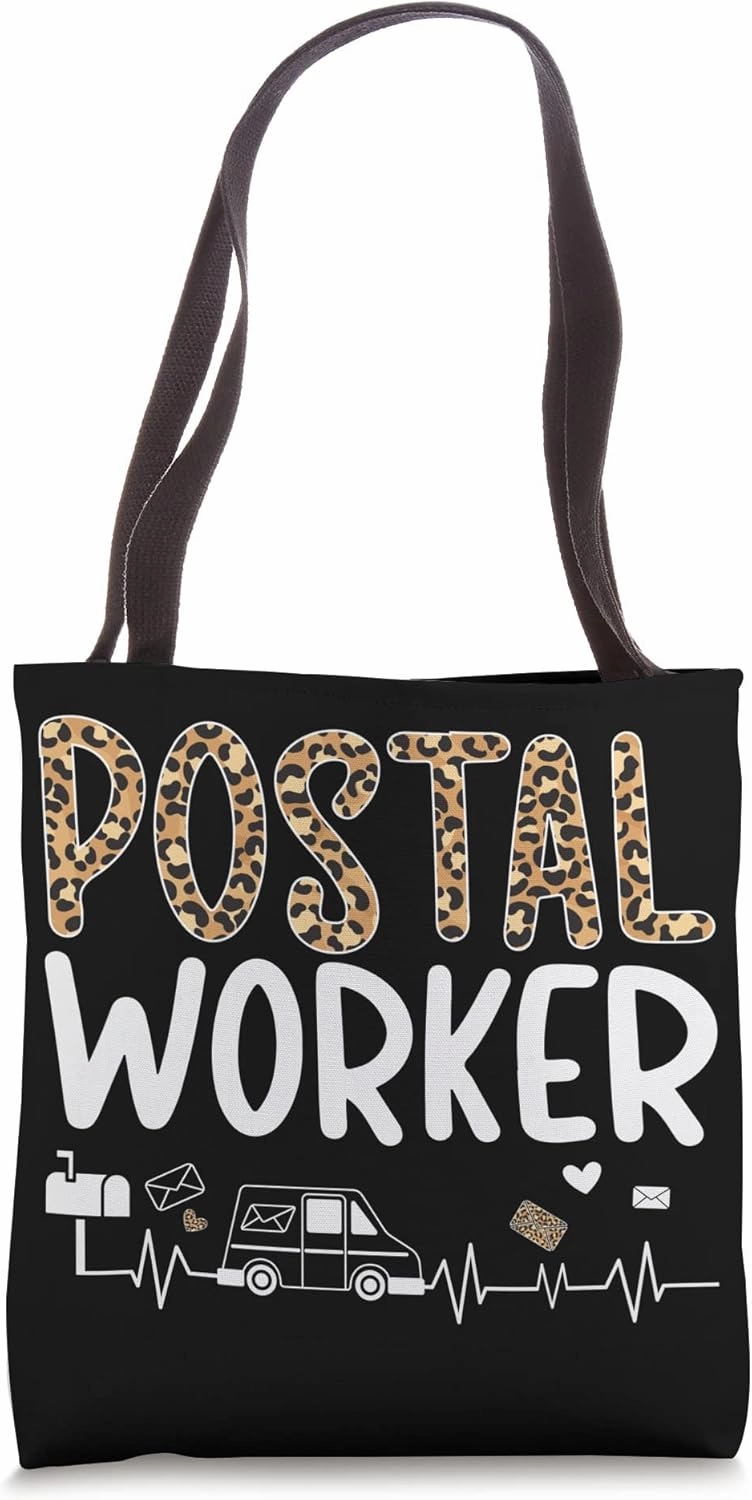 Postal Worker Leopard Postman Mail Carrier Mailman Tote Bag