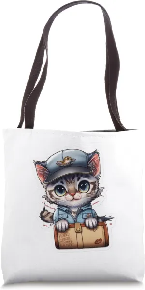 Postman Postal Workers Drops DPS Delivery Carrier Cat Tote Bag