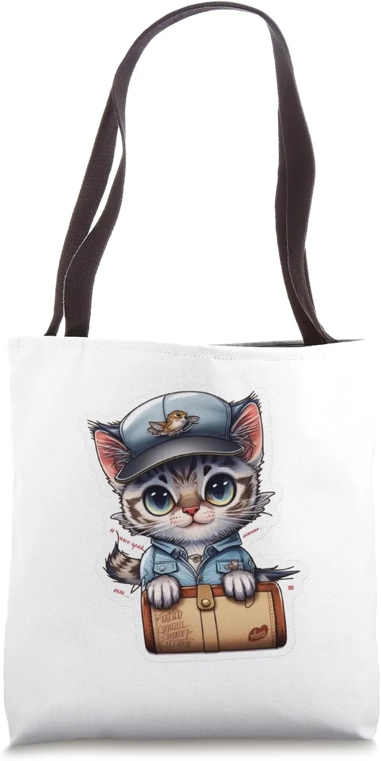 Postman Postal Workers Drops DPS Delivery Carrier Cat Tote Bag