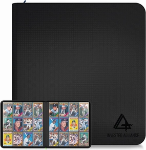 Premium TCG Card Binder For 480 Side Loading Pockets | Sports Trading Card Binder 12 Pocket, Trading & Magic Cards Binders Zipper, Collectible MTG & Baseball Cards Binders Sleeves, Collector Holder.