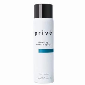 Privé Texturizing Hairspray - Finishing Volume Hair Spray with Flexible Hold - Touchable Finish & Frizz Control with Bamboo, Goji Berry & Acai - Provides Grip & Structure for All Hair Types (3.05 oz)