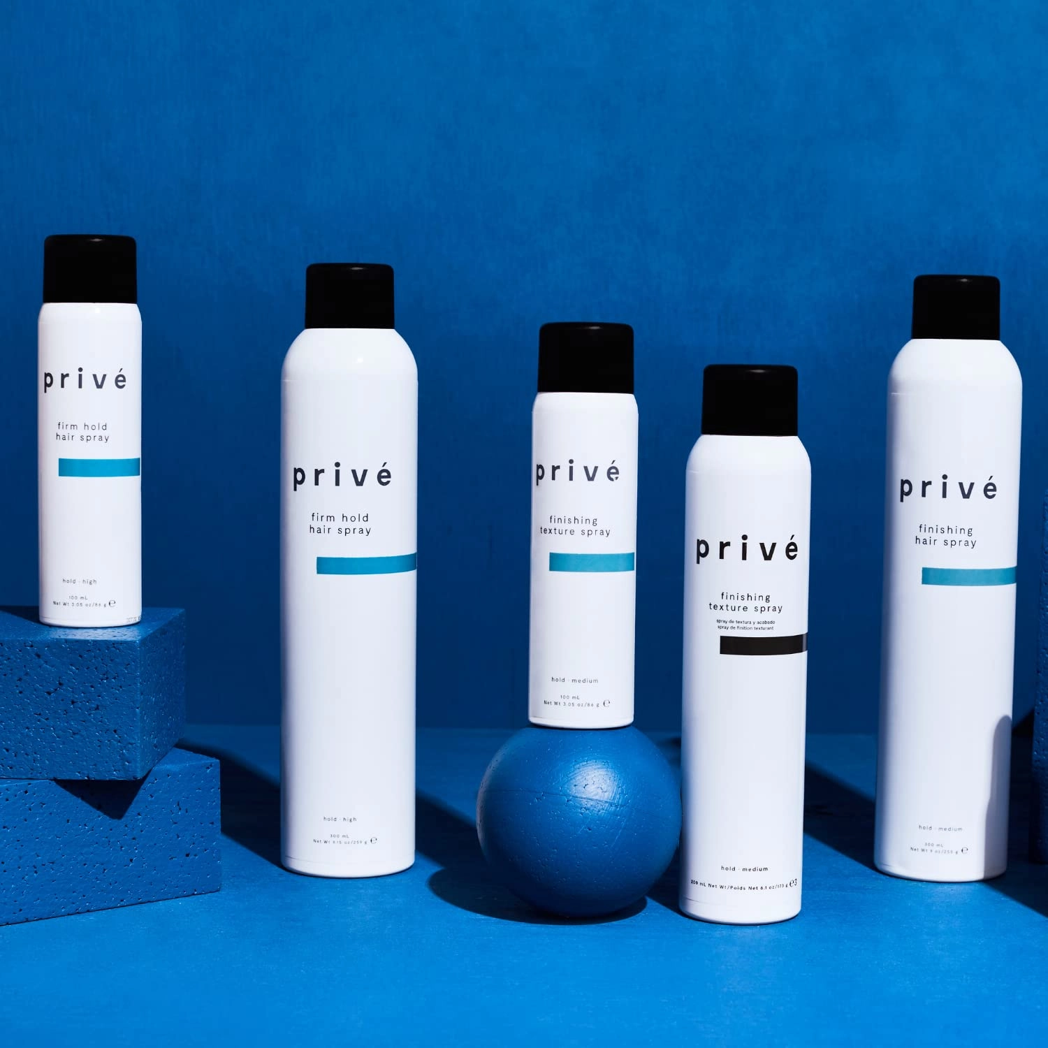 Privé Texturizing Hairspray - Finishing Volume Hair Spray with Flexible Hold - Touchable Finish & Frizz Control with Bamboo, Goji Berry & Acai - Provides Grip & Structure for All Hair Types (3.05 oz)