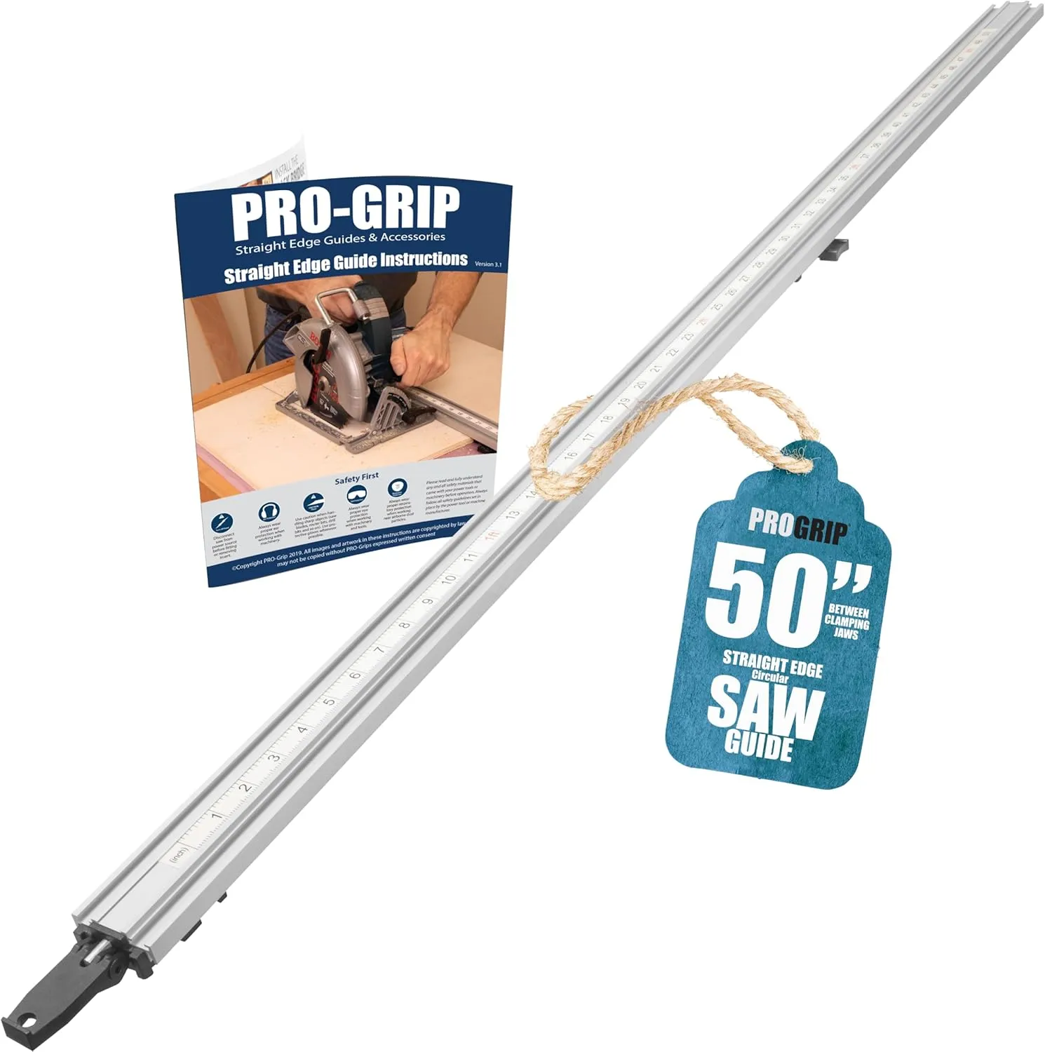 ProGrip Straight Edge Clamp Ideal for Cutting Large Sheets of Plywood and Dado Slots (50 inch Clamp)