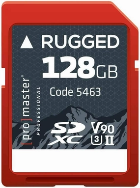 ProMaster SDXC 128GB Rugged™ Memory CardCINE UHS-II, (Model 5463)