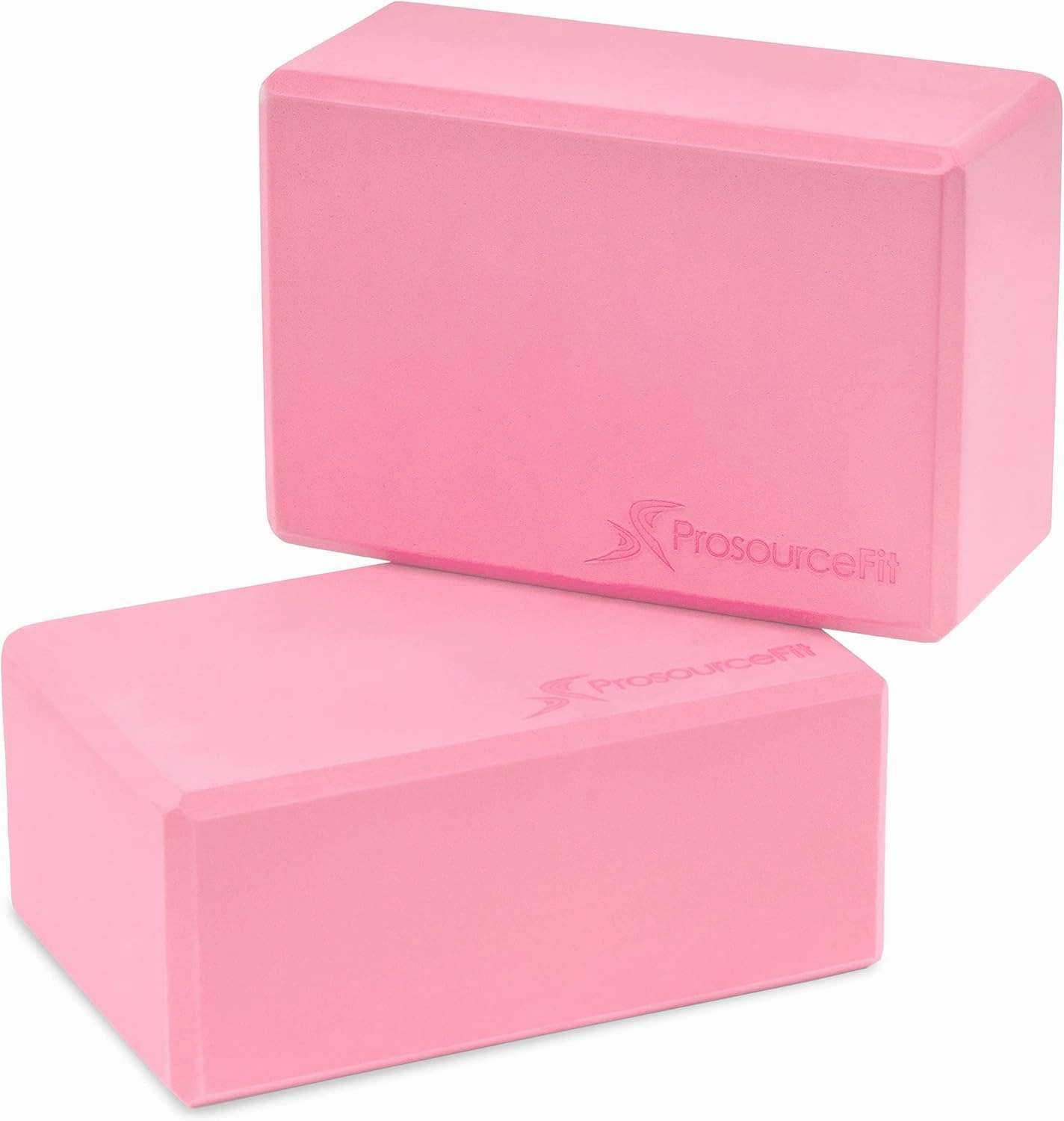 ProsourceFit Foam Yoga Blocks, High Density EVA Yoga Bricks 4”x 6” x 9” (Set of 2)