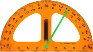 Protractor Tool Plastic Math Protractors Math Classroom Teaching Protractor Magnetic Teacher Blackboard Drawing Tool for Dry Erase Board Classroom Supply