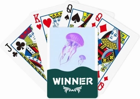 Purple Jelly Fish Acaleph Flotage Winner Poker Playing Card Classic Game