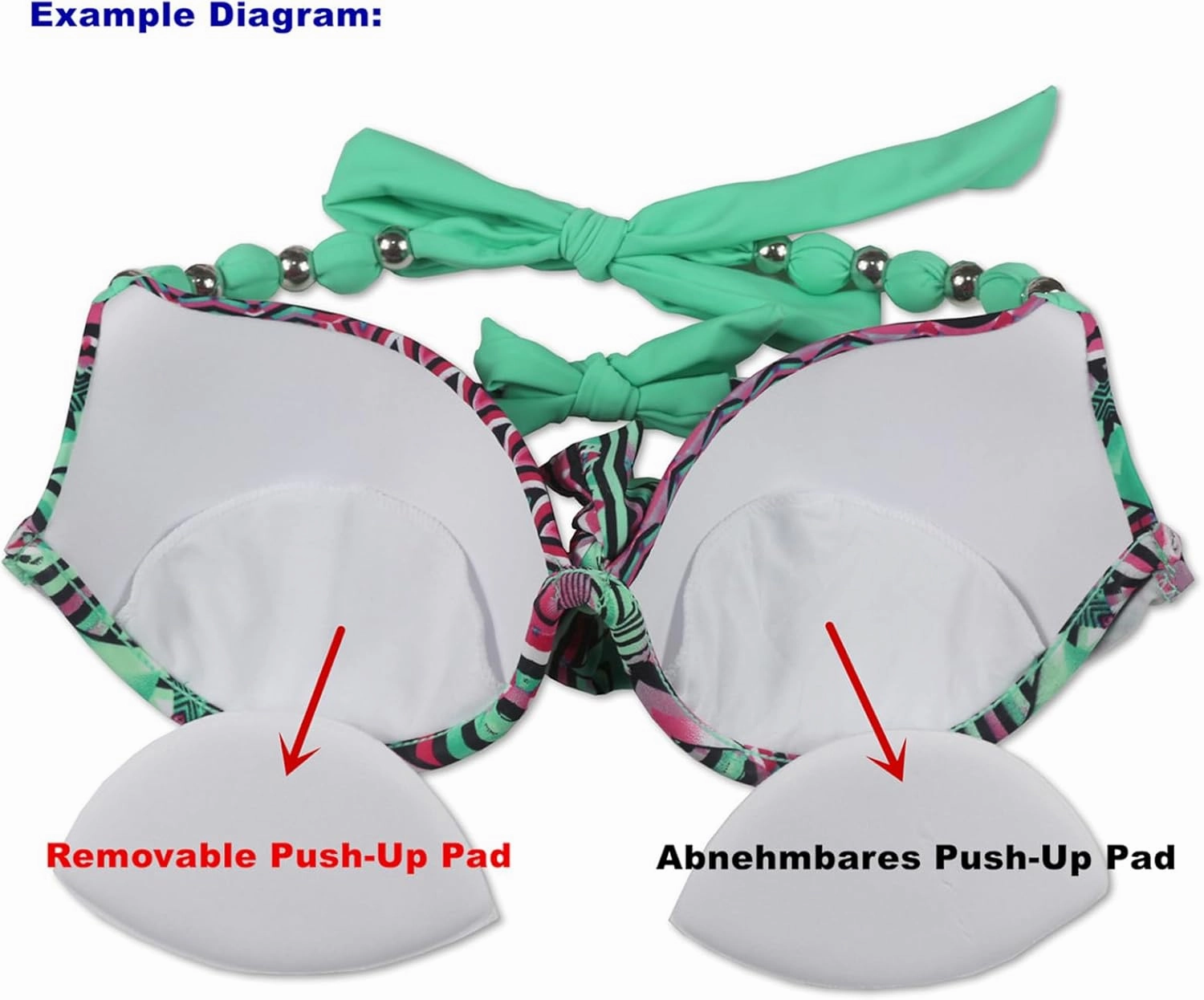 Push Up Bikini Set Underwire Swim Top Brazilian Bottom Swimsuit