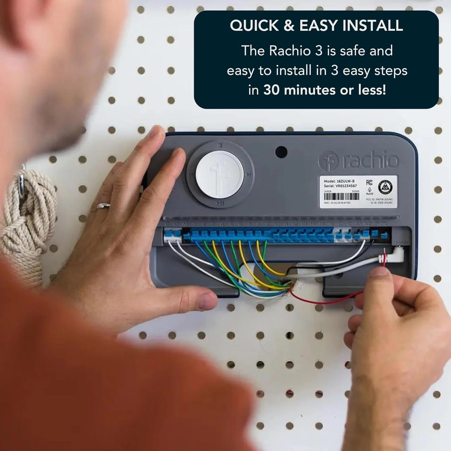 Rachio 3 Smart Sprinkler Controller: 16 Zone | Simple Auto Schedules, Quick Run, Local Weather Intelligence. (Save Water w/ Rain, Freeze & Wind Skip)