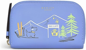 RADLEY London Apres Medium Zip Around Purse for Women, in Light Blue Smooth Leather…
