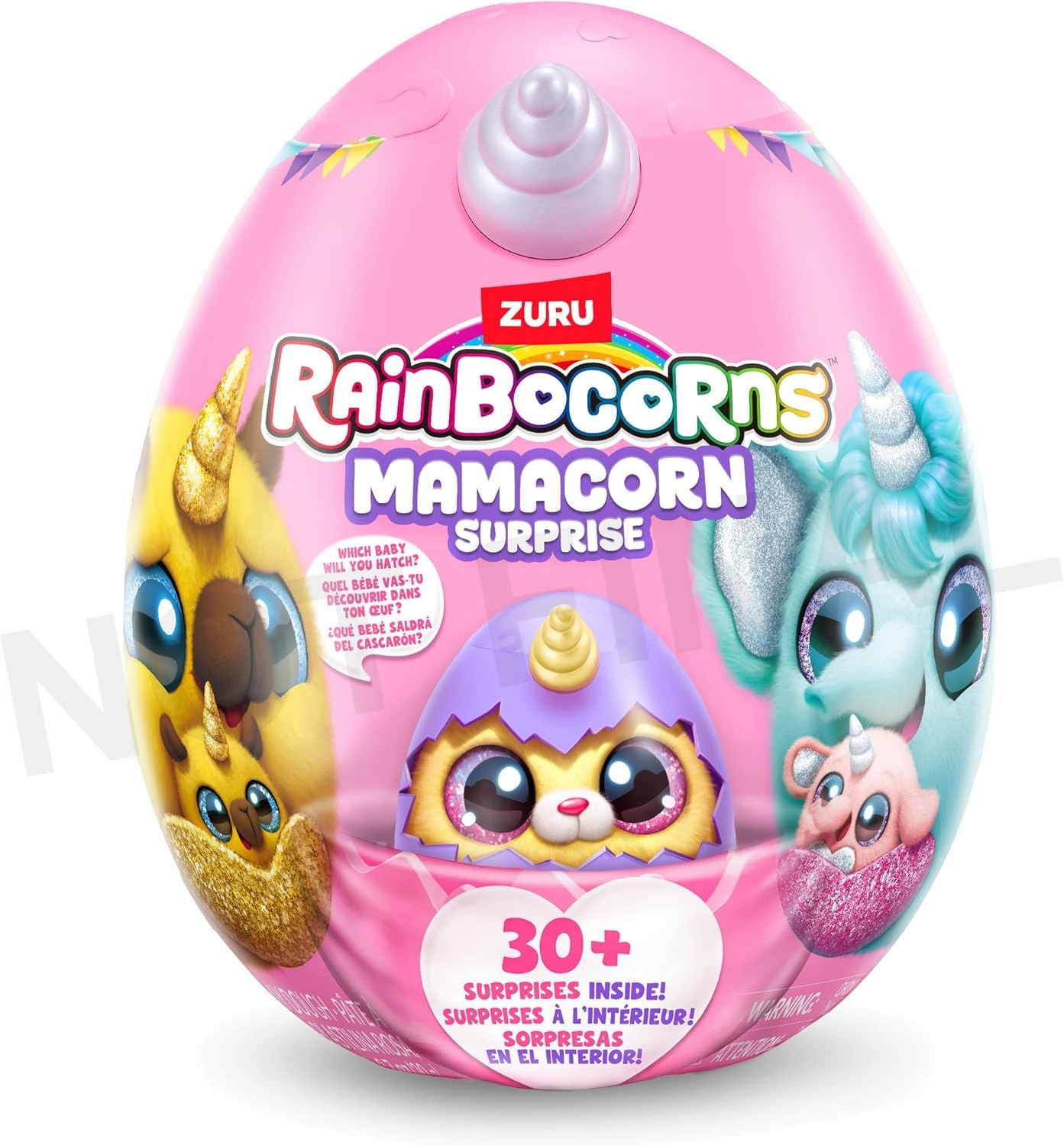 Rainbocorns Mamacorn Surprise by ZURU, Collectible Plush Toy for Girls 3 