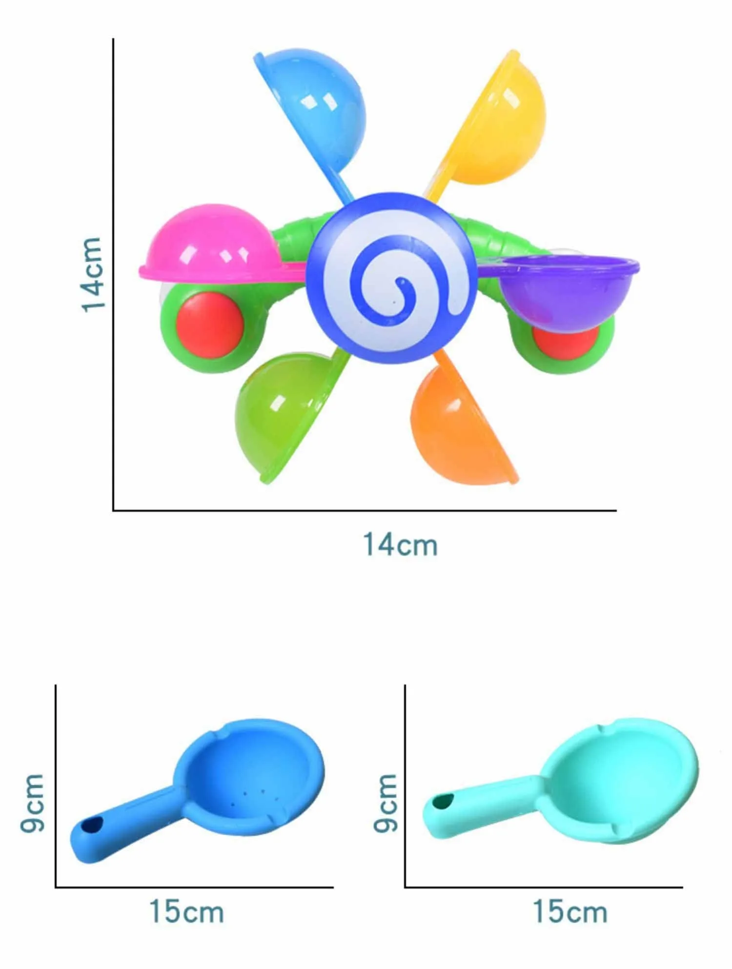 Rainbow Windmill Baby Bath Toy – Fun Water Play for Toddlers