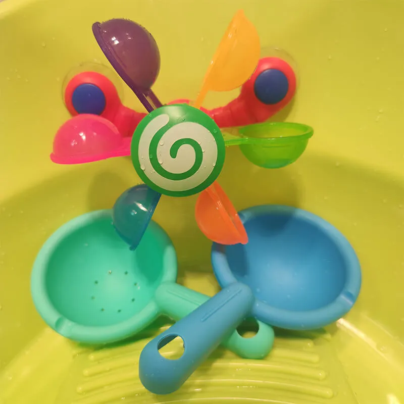 Rainbow Windmill Baby Bath Toy – Fun Water Play for Toddlers