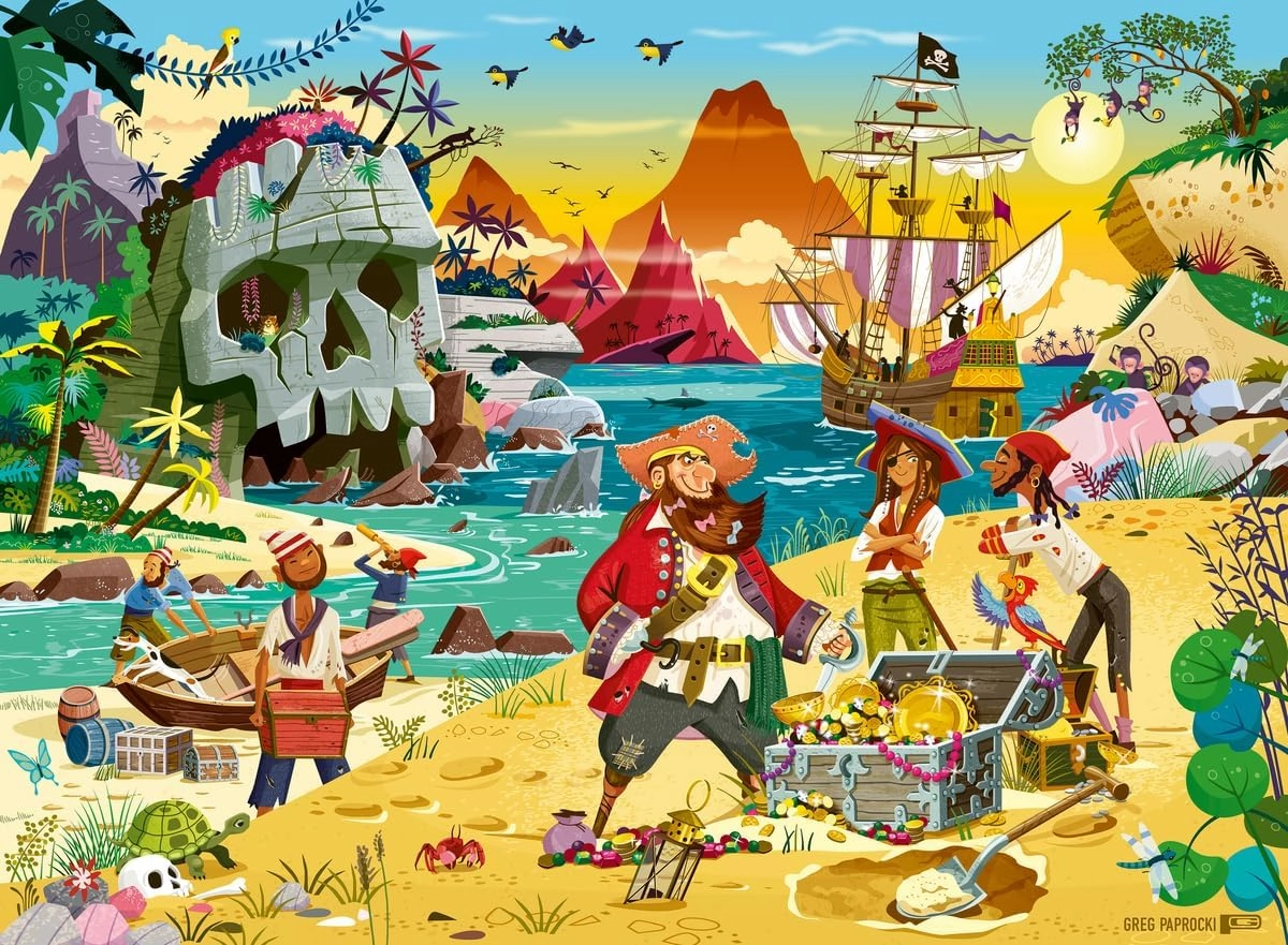 Ravensburger Treasure! - 100 Piece XXL Jigsaw Puzzle for Kids | Exciting and Educational Adventure | Family-Friendly Fun | Sustainable Construction