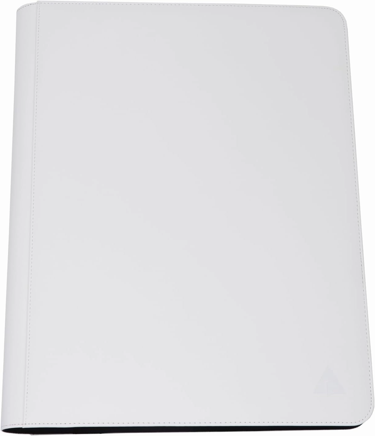 Rayvol 16-Pocket Toploader Binder, Holds 512 Toploaders 16 Pocket Top Loader Card Storage Case, 500   Ringless Double-Sided Pockets for Cards in 3 x 4'' Toploaders -White