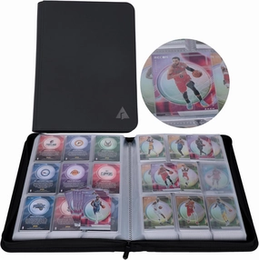 Rayvol Card Binder for 55PT Sports Cards, 9 Pocket Fit 360 Cards, Ringless Trading Card Album - Includes 40 Clear Pages for TCG