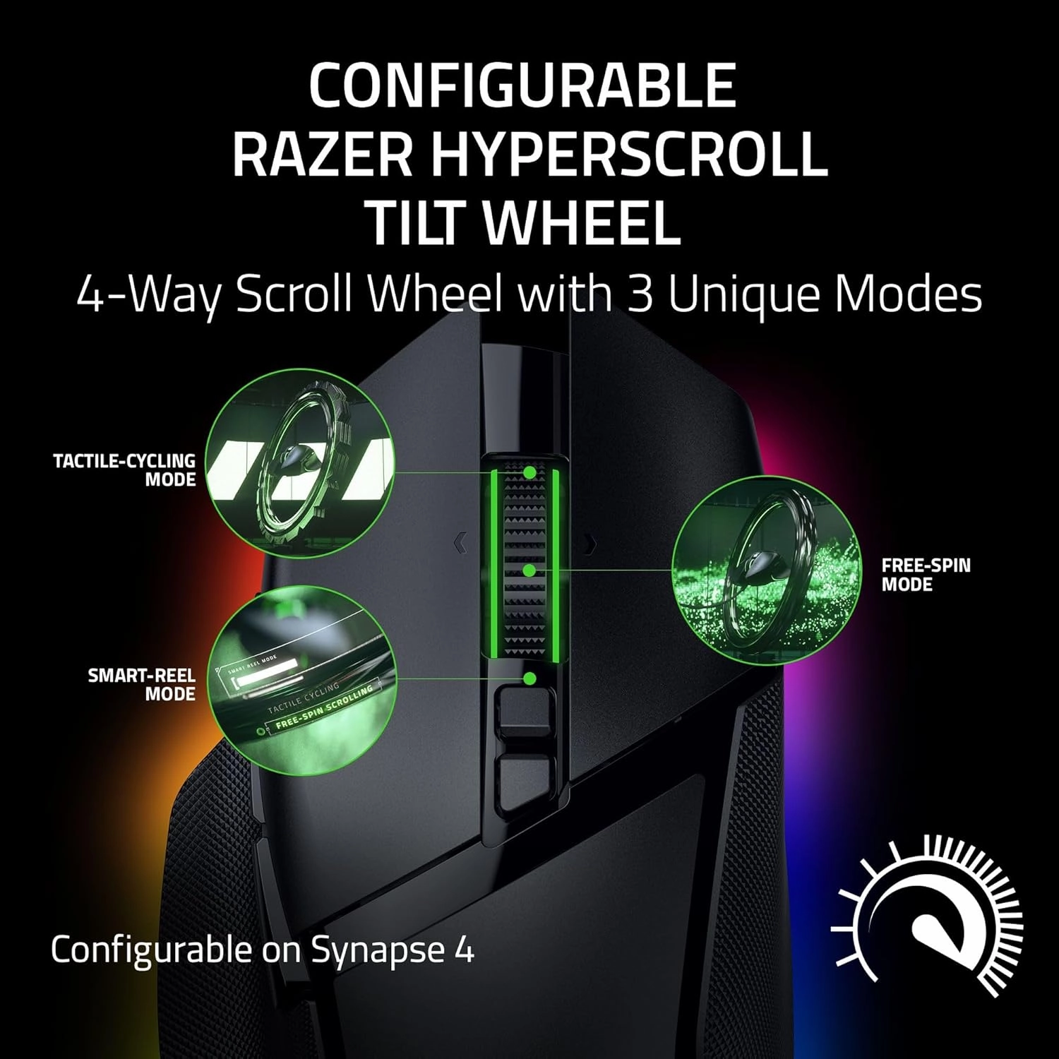 Razer Basilisk V3 Pro 35K Wireless Gaming Mouse: HyperScroll Tilt Wheel - 35K DPI Optical Sensor Gen 2-13 Customizable Controls - Chroma RGB - Optical Switches Gen 3 - Up to 140 Hr Battery - Black