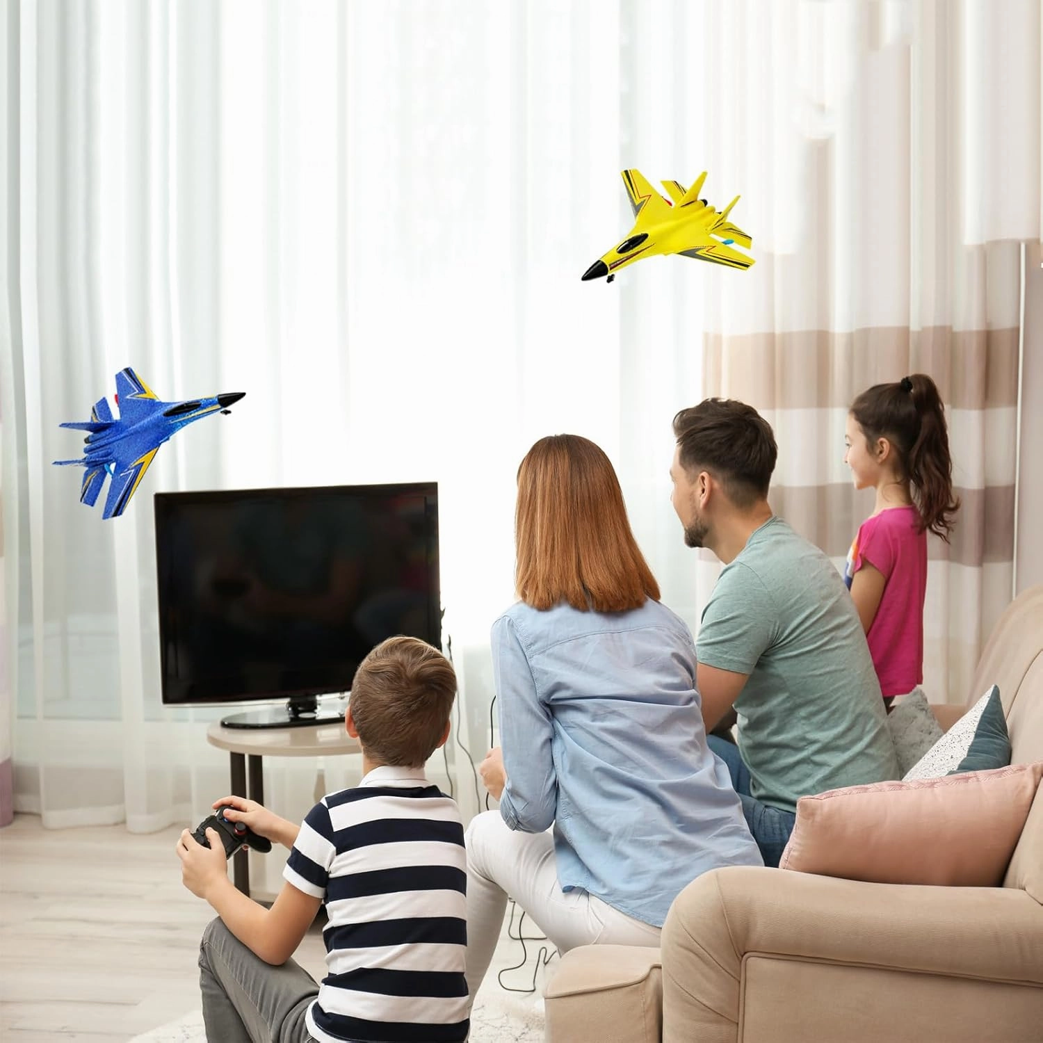 RC Airplane,Remote Control Airplanes for Kids 12 Years and up, 2 Channels Foam RC Plane Wireless Toy with 3 Batteries Easy to Fly for Adults Kids Beginners Boys(Blue)