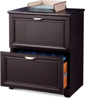Realspace® Magellan 23-1/2"W x 16-9/16"D Lateral 2-Drawer File Cabinet, Espresso